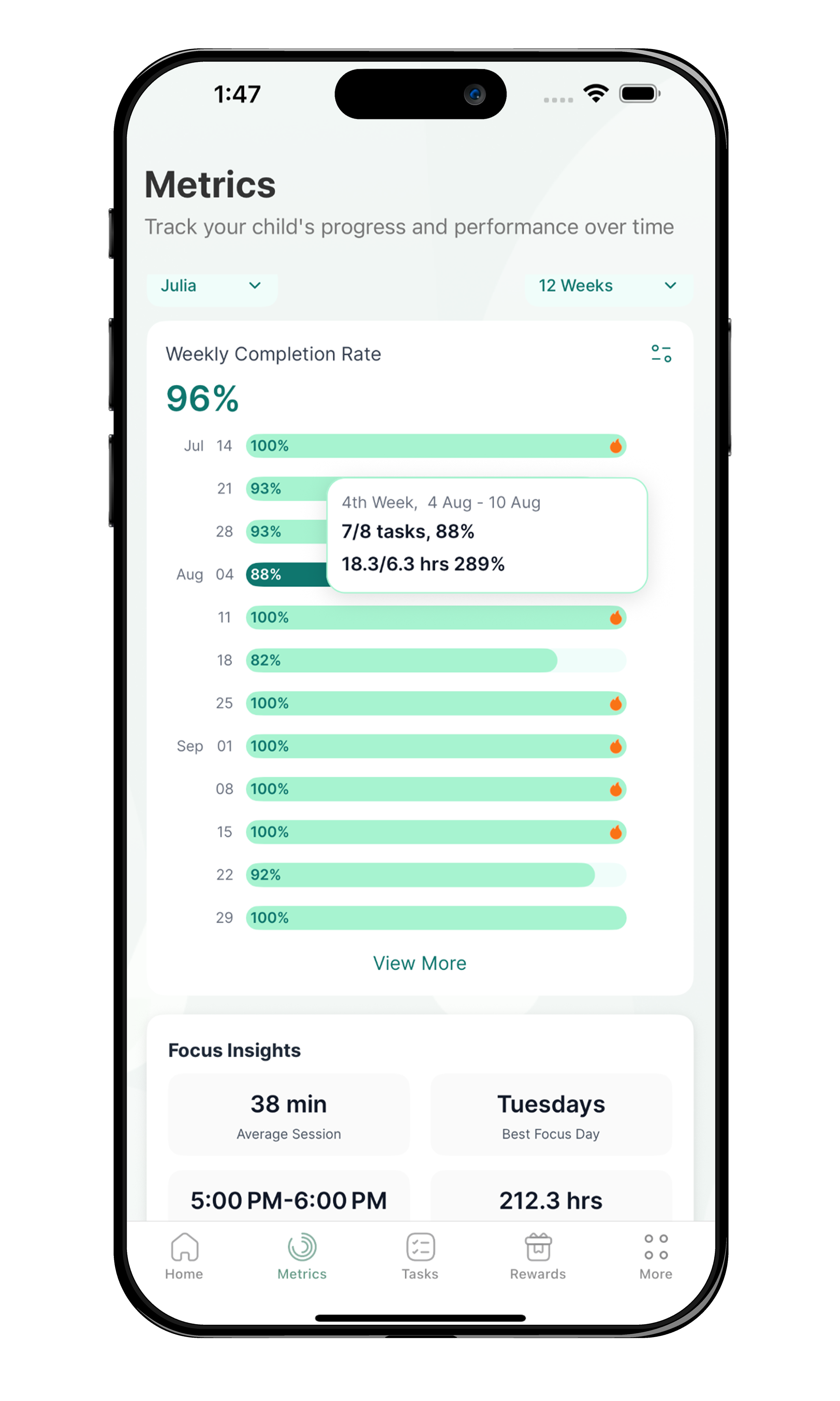 early insight phone mockup