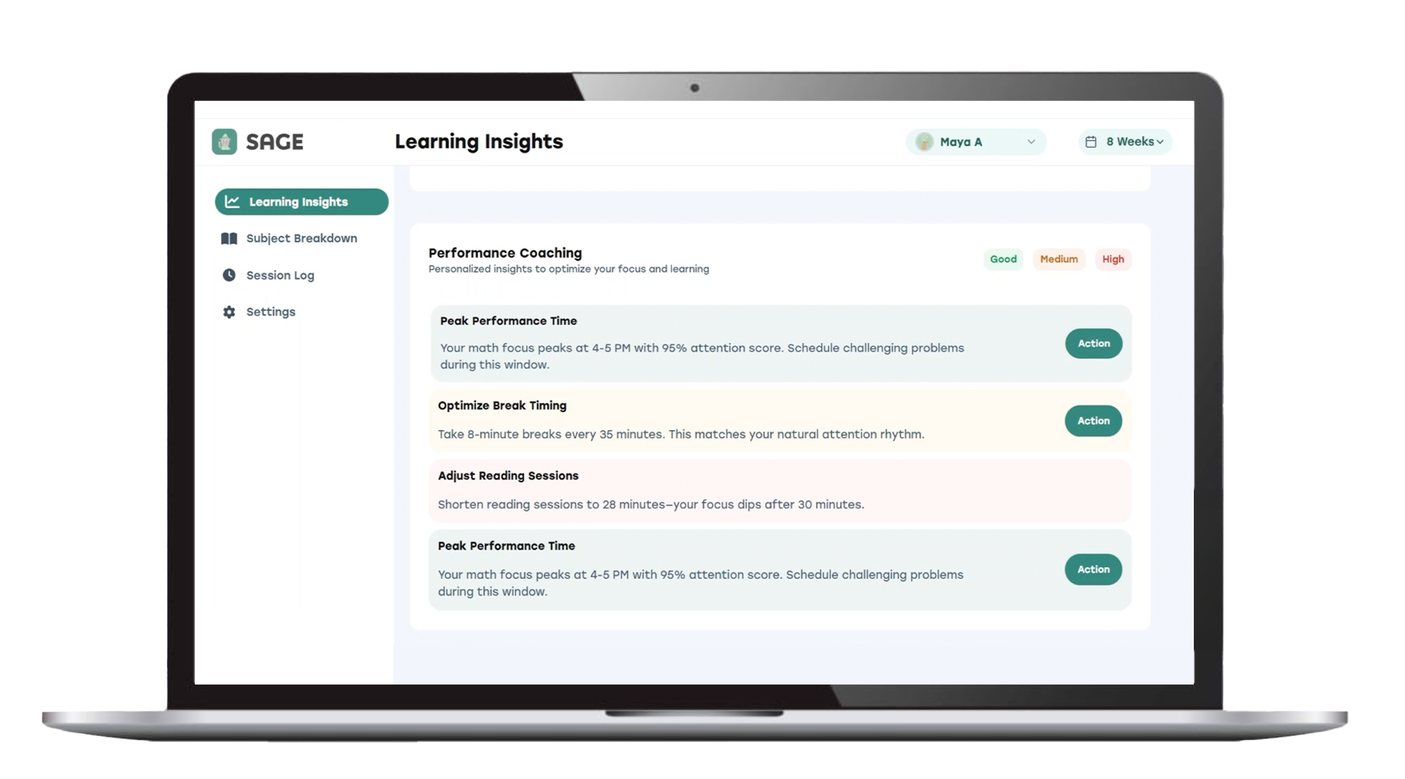 early insight phone mockup